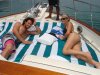 Bar Refaeli spotted with Noam resting in the sun on a sea boat 1