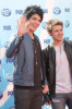 Kris Allen and Adam Lambert arrive at the American Idol Season 8 Grand Finale held at Nokia Theatre L.A. Live on May 20, 2009 in Los Angeles, California