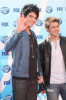 Kris Allen and Adam Lambert arrive at the American Idol Season 8 Grand Finale held at Nokia Theatre L.A. Live on May 20, 2009 in Los Angeles, California