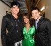 desktop wallpaper photo of Adam Lambert, Kris Allen, and Paula Abdul backstage of American Idol season8 on May 19th 2009