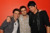 Photo shoots of Adam Lambert with Danny Gokey and Kris Allen, the three top contestants of American Idol season 8