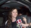 Lara Scandar arrives to Cairo Airport in Egypt after leaving star academy 4