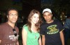 Diala Ouda wearing a simple green top with two fans