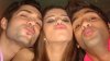 Mohamad Bash with Lara and Ibrahim kissing the camera