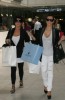 Kim Kardashian arrives at At Nice airport in France on June 12th 2009 with her mom Kris Jenner