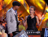 Big Pak and Hayden Panettiere on stage during the 18th Annual MTV Movie Awards on May 31st 2009