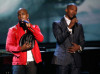 Jamie Foxx with NeYo on stage for the tribute to the late singer Michael Jackson during the 2009 BET Awards 15