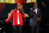 Jamie Foxx with NeYo on stage for the tribute to the late singer Michael Jackson during the 2009 BET Awards 1