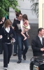 Suri Cruise spotted at CBS Studios on June 15th 2009 with her dad 1