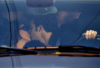 kevin jonas and his girlfriend danielle deleasa seen kissing inside his car