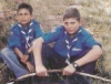 Michel Azzi as a young boy in a camping trip