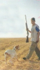 Michel Azzi teenager picture during a hunting trip with his dog