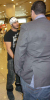 picture of Naser Abu Lafia arriving at Kuwait airport where fans were waiting fir him