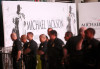 police Officers guard outside the Staples Center for the late king of pop public memorial service of Michael Jackson on July 7th 2009 in Los Angeles California