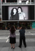 Fans outside the Michael Jackson public memorial service held at Staples Center on July 7th 2009 in Los Angeles