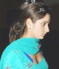 Sania Mirza personal picture walking in a blue dress