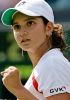 Sania Mirza during a tennis game yes