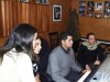 Dyaa Al Tayyeb at the recording studio getting ready for her new album songs at the control room