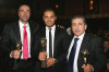 Joseph Attieh photo with his award trophy at the Murex Dor 2009 awards in Lebanon Beirut in July 2009 2