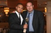 Joseph Attieh photo with his award trophy at the Murex Dor 2009 awards in Lebanon Beirut in July 2009 3