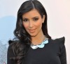 kim kardashian arrives on the red carpet of Aces and Angels Celebrity Poker Party on July 11th 2009 face closeup picture