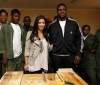 kim kardashian and Reggie Bush at the Diamond Empowerment Fund tour of Africa on July 14th 2009 photo