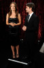 Jeff Gordon and actress Olivia Wilde posing backstage during the 17th Annual ESPY Awards