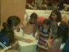 Lara Scandar picture at hacienda signing autographs for young girls fans 1