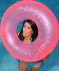 Kim Kardashian HighQuality wallpaper Photoshoot in July 2009 wearing an blue two pieces bikini inside the pool 4