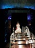 Haifa Wehbe picture from her wedding to Abu Hashima at the stairs entering the ball room