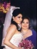 Haifa Wehbe picture from her wedding to Abu Hashima bride with a guest