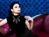 Haifa Wehbe jewlery promotional photo wearing a diamond beaded necklace