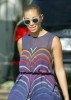 Solange Knowles picture with her new shaved head while picking up her son Daniel from school in Los Angeles on July 23rd 2009 1