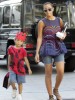 Solange Knowles picture with her new shaved head while picking up her son Daniel from school in Los Angeles on July 23rd 2009 2