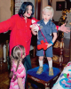 pictures from Prince Michael Jackson SpiderMan themed 6th birthday party in 2003 with his late father and sister Paris