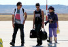 Madonna and Jesus Luz are spotted arriving by private jet to Spain on July 25th 2009 2