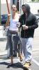 Alessandra Ambrosio picture drinking a starbucks smoothie with her fiance Jaime Mazur on the streets of Los Angeles on the 4th of July 2009 4