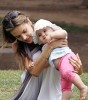 Alessandra Ambrosio with her daughter Anja at a green park in Santa Monica on July 10th 2009 3