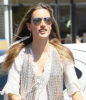 Alessandra Ambrosio spotted with her daughter on the streets of Los Angeles on the 4th of July 2009 1