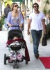 Alessandra Ambrosio with her daughter Anja and boyfriend Jaime Mazur leaving the Il Pastaio restaurant in Beverly Hills on May 26th 2009 2