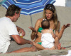 Alessandra Ambrosio picture with her daughter Anja heading to the beach in Malibu on July 19th 2009 7