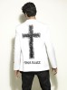 Jesus Luz photo from the most complete 2009 desktop wallpapers of the latest fashion model photoshoot wearing a white jacket with a cross printed on its back