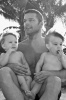 Ricky Martin with his one year old baby twin boys Valentino and Matteo