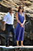 Carla Bruni First lady of France and French President Nicolas Sarkozy at the South of France on August 18th 2009