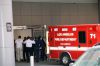 Michael Jackson picture as arriving by ambulance at the UCLA Medical Center after suffering a fatal heart attack in Los Angeles on June 25th 2009