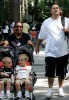 Kevin Federline with his two children Sean Preston and Jayden James at the Central Park Zoo in New York on August 25th 2009 2