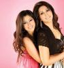 Ayten Amer photo with her sister Wafaa Amer at a magazine interview