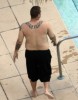 Kevin Federline picture at the pool with his kids on August 29th 2009 3