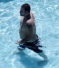 Kevin Federline picture at the pool with his kids on August 29th 2009 8