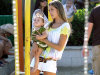 Alessandra Ambrosio plays in the park with her daughter Anja Louise Ambrosio Mazur in Malibu Los Angeles on August 30th 2009 4